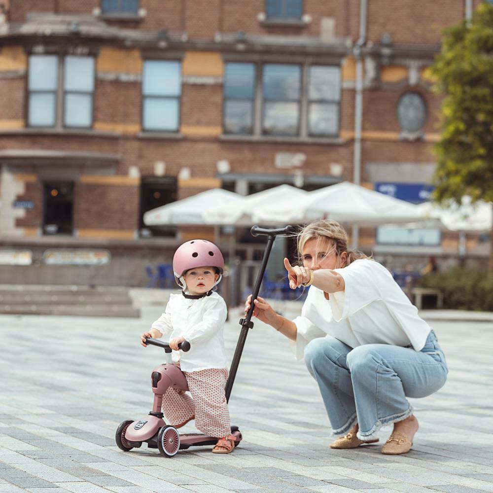 Scoot & Ride Highwaykick 1 Push and Go, ash - Kinderroller mit Schiebestange