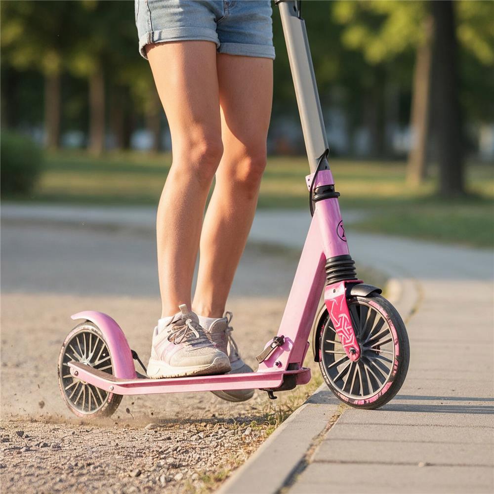 NILS EXTREME HM806 LUMIA City Scooter Rosa, Freizeitroller, ABEC-7, bis 100 kg