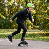 NILS EXTREME MTW001-2 Helm Größe M 55-58 cm Grün - Schutzhelm für Skatehelm Inliner Roller Fahrrad