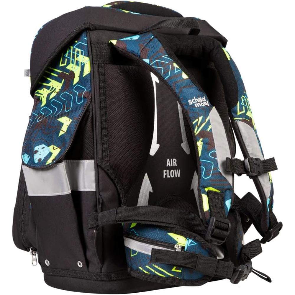 School-Mood Schulranzen Set Timeless Pro Elias (Rennwagen) 7-teilig
