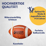 Best Sporting American Football Gr.4 Kunstleder orange/weiß Kinder Jugend