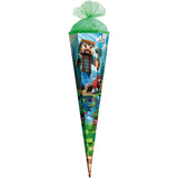 Roth Schultüte Block Game, 85cm, eckig, Rot(h)-Spitze, Tüllverschluss