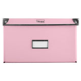 Idena Aufbewahrungsbox mit Deckel 36 x 28,2 x 17 cm faltbar pink Pappe