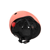 Scoot & Ride Kinderhelm Größe S-M (51-55 cm) peach - Schutzhelm mit LED-Licht