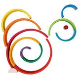 goki Holzbausteine - Großer Regenbogen, bunt lackiert