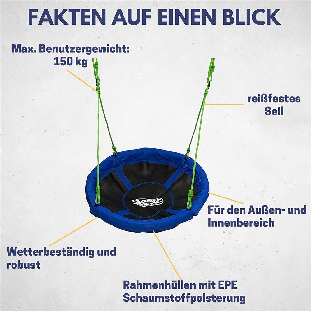 Best Sporting Nestschaukel 90 cm höhenverstellbar Kinder Gartenschaukel
