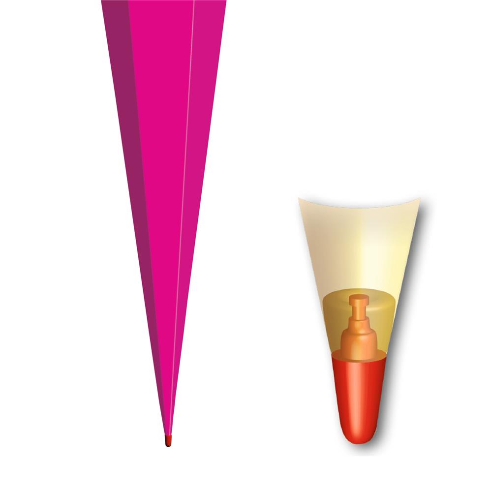 Roth Schultüte-Rohling/Basteltüte, pink, 85cm, eckig, Rot(h)-Spitze, ohne Verschluss