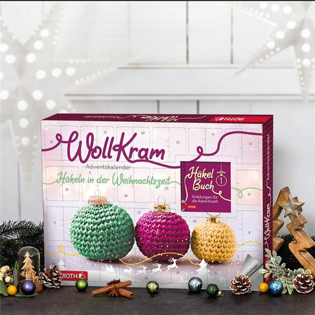 Roth Adventskalender WollKram – 24 Häkelprodukte & Anleitung für kreative Adventstage