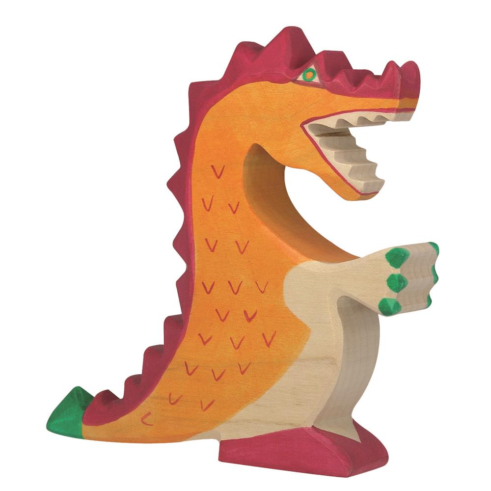Holztiger Holzfigur - Drache, rot, Holzspielzeug, ab 3 Jahren