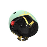 Scoot & Ride Kinderhelm Größe XXS-S (45-51 cm) kiwi - Schutzhelm mit LED-Licht