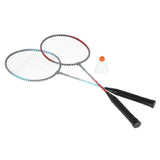 NILS Badminton Set, 2 Schläger mit Federball, Freizeit Outdoor Garten Sport